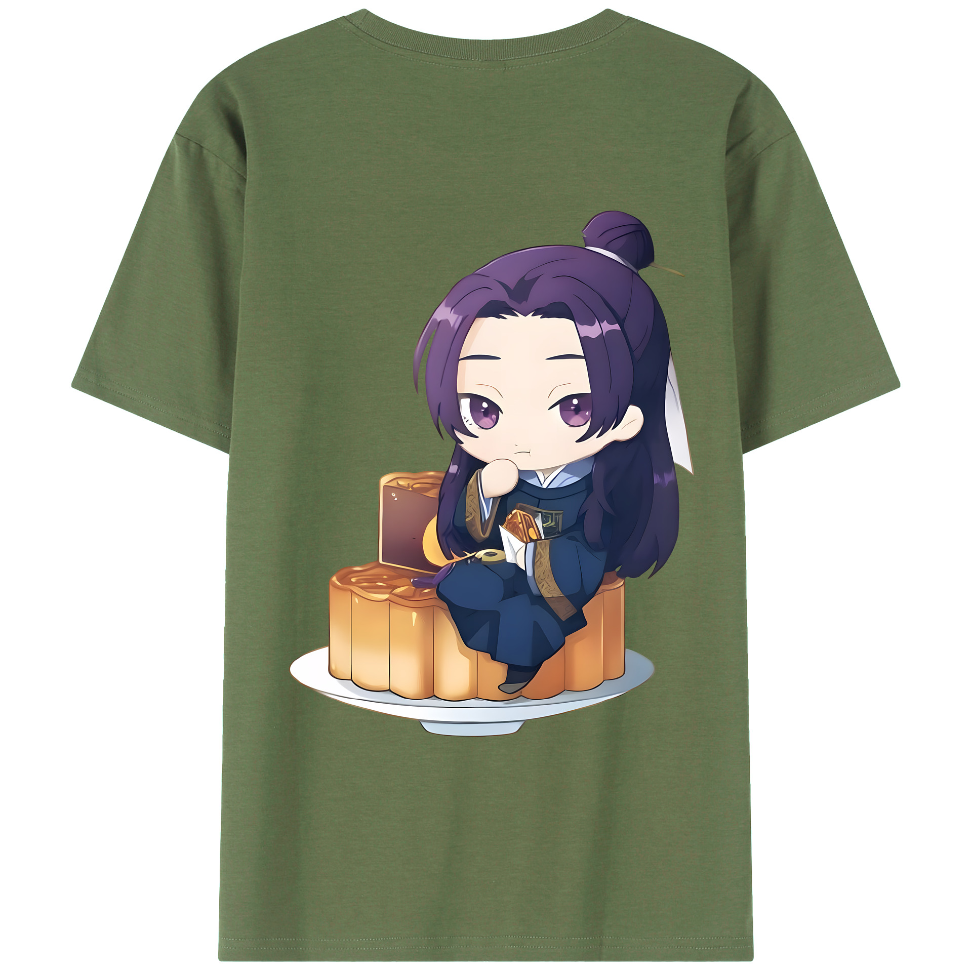 （画像用） 薬屋のひとりごと The Apothecary Diaries 綿100％ メンズ半袖Tシャツ（バックプリント） 通気性